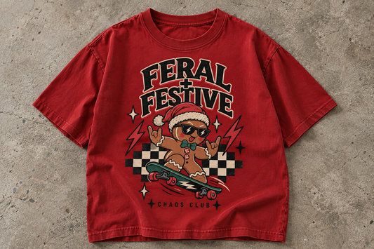 Feral & Festive Tee - PREORDER