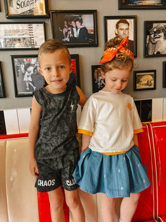 TWIN FLAME DOUBLE LAYER TEE