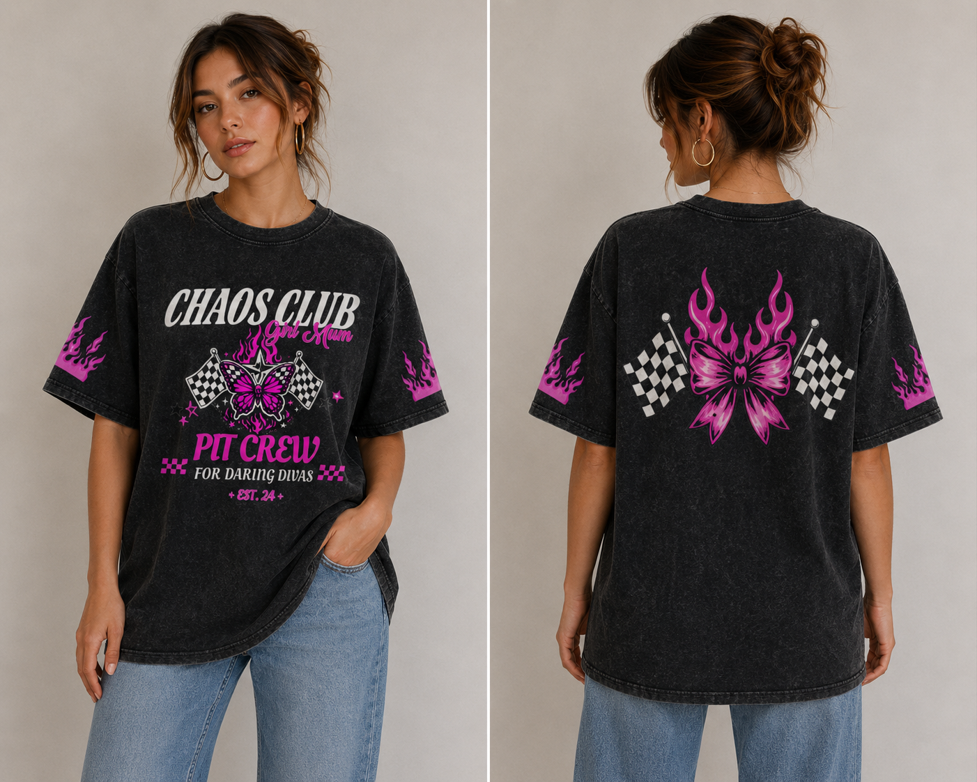 LIMITED EDITION - ADULT TEE PINK - GIRL MUM